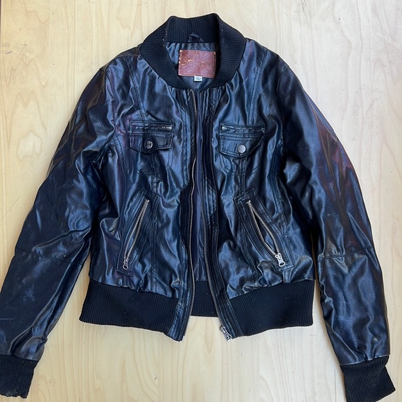 Black Leather Jacket - Picture 1 of 4